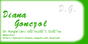 diana gonczol business card